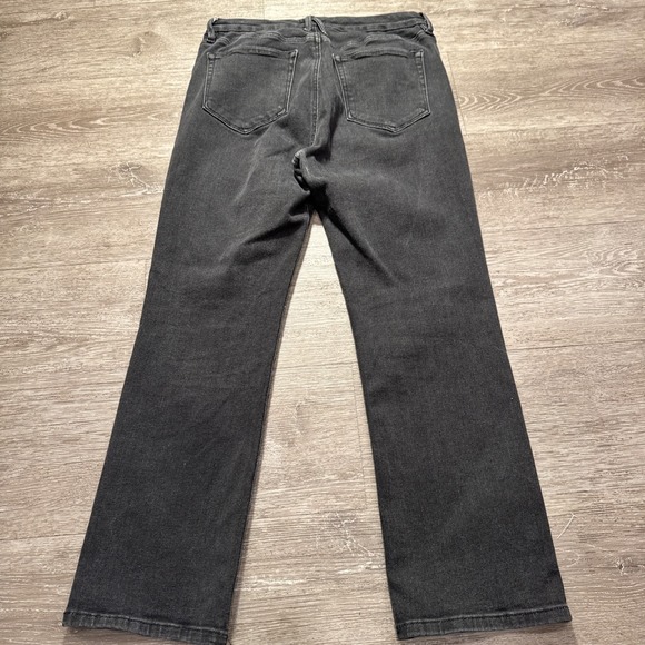 Good American Jeans Womens 12 / 31 Black Denim Organic Cotton Lounge 29x26 Adult - Picture 5 of 11